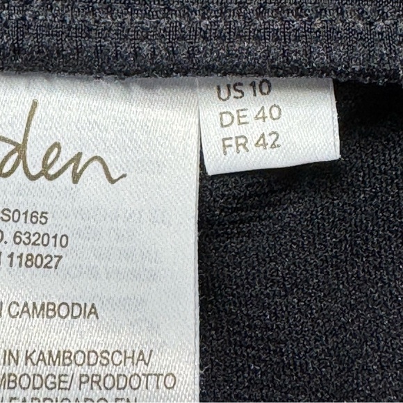 Boden High Waisted Black Bikini Swimwear Sleek Stretchy Design size 10 - Picture 4 of 7